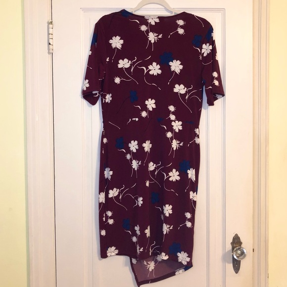 NWT Banana Republic Asymmetrical Wrap Dress Floral - Picture 3 of 7